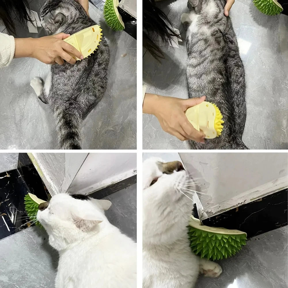Cat Scratcher Massager & Grooming Brush NZ | Hair Removal Comb for Cats & Dogs – PawNest