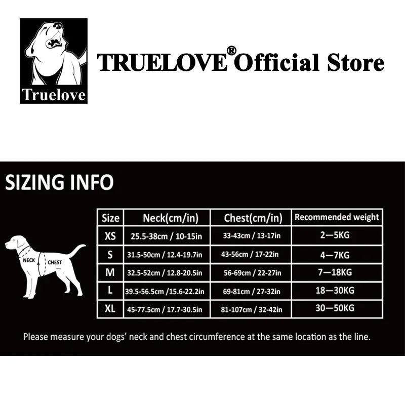 TrueLove No-Pull Reflective Dog Harness NZ | Adjustable & Comfortable Fit – PawNest