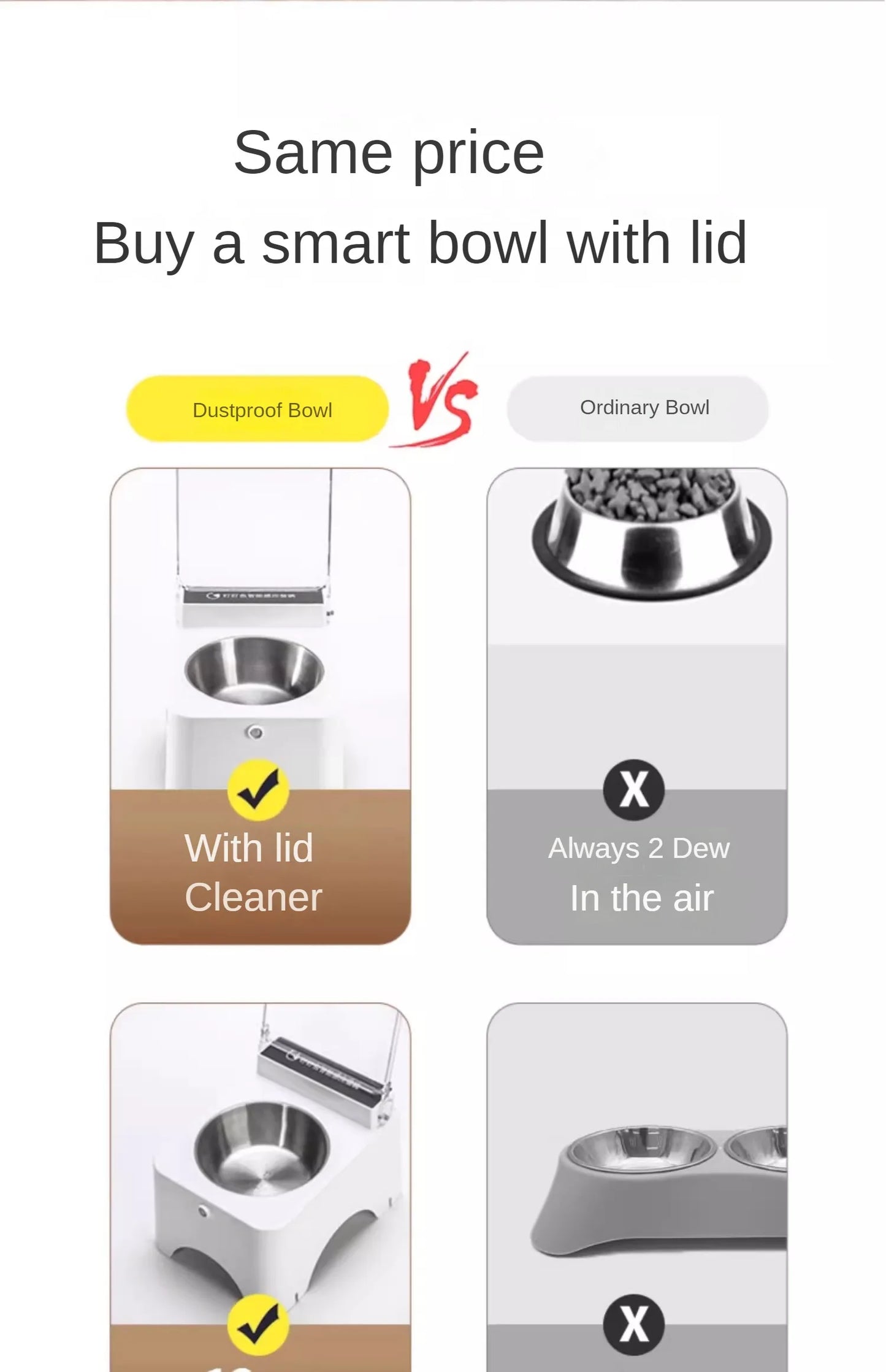Smart Cat Bowl Feeder NZ | Infrared Sensor Auto-Open Pet Food Dispenser – PawNest