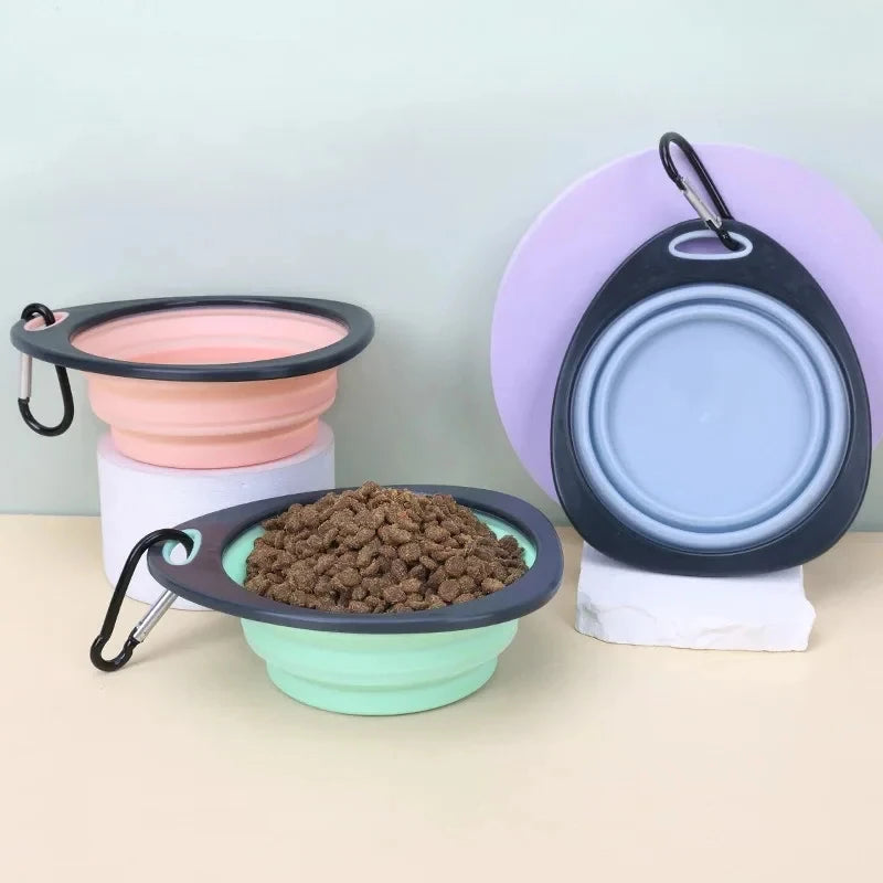 320ml Collapsible Silicone Dog Bowl – Travel Food & Water Dish