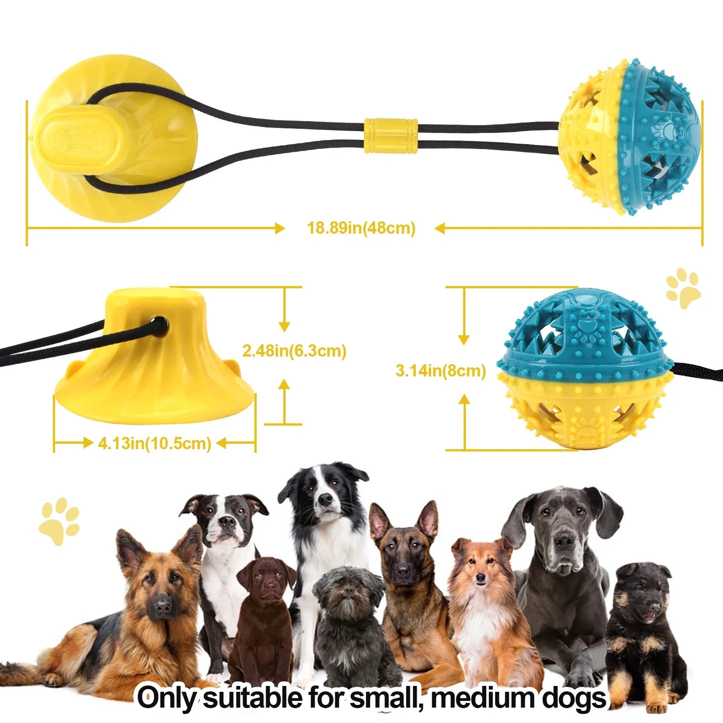 Dog Chew Toy Balls NZ | Rubber Teeth Cleaning & Treat Dispensing Balls for Dogs & Cats – PawNest