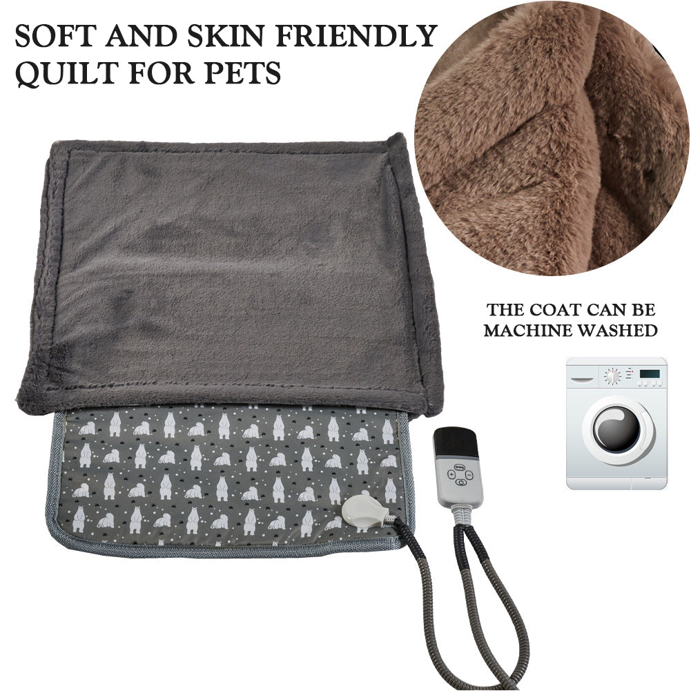 220V Electric Pet Heating Pad NZ | Washable Winter Warmer for Dogs & Cats – PawNest
