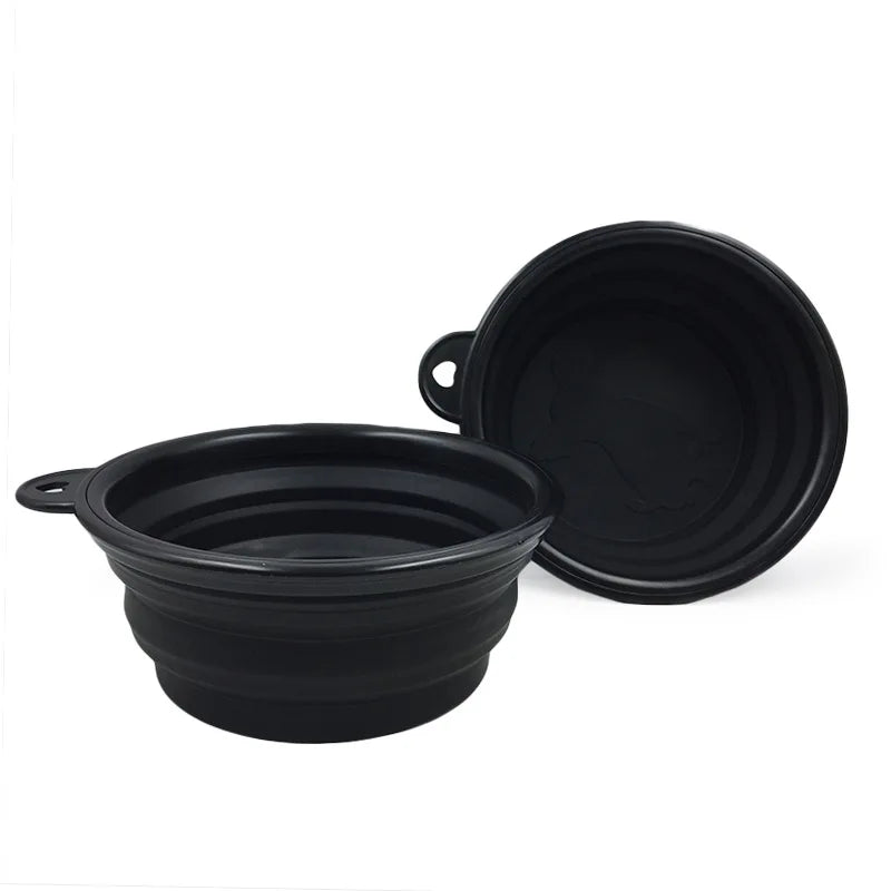 350ml Folding Silicone Dog Bowl – Portable Travel Feeder Dish