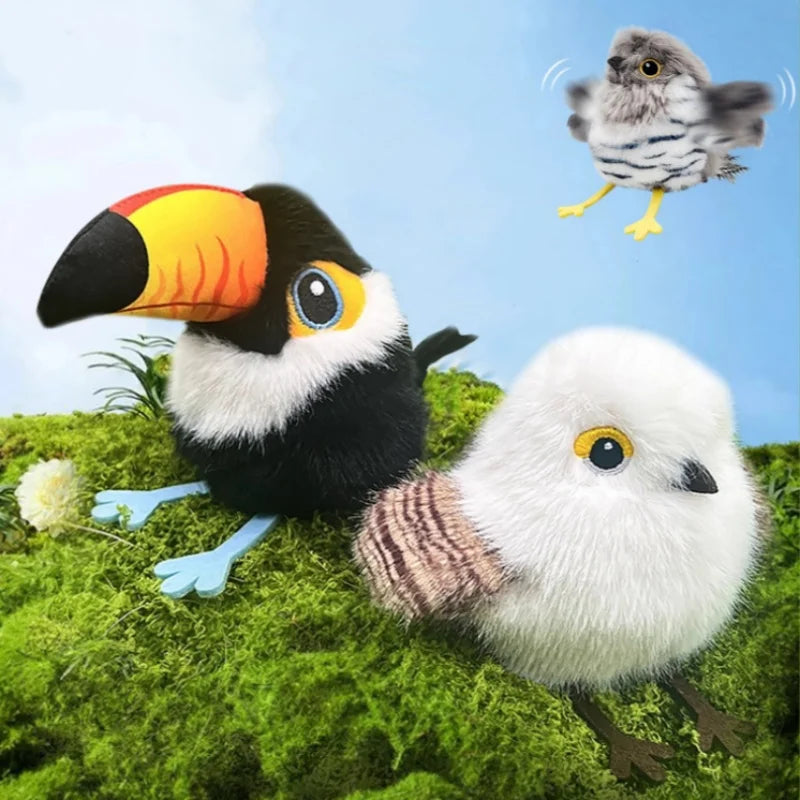 Electric Cat Toy with Induction Movement – Rechargeable Flapping Bird, Motion-Activated Indoor Play