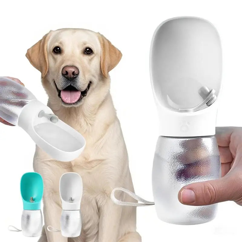 300ml Portable Dog Water Bottle – Leakproof Pet Travel Feeder