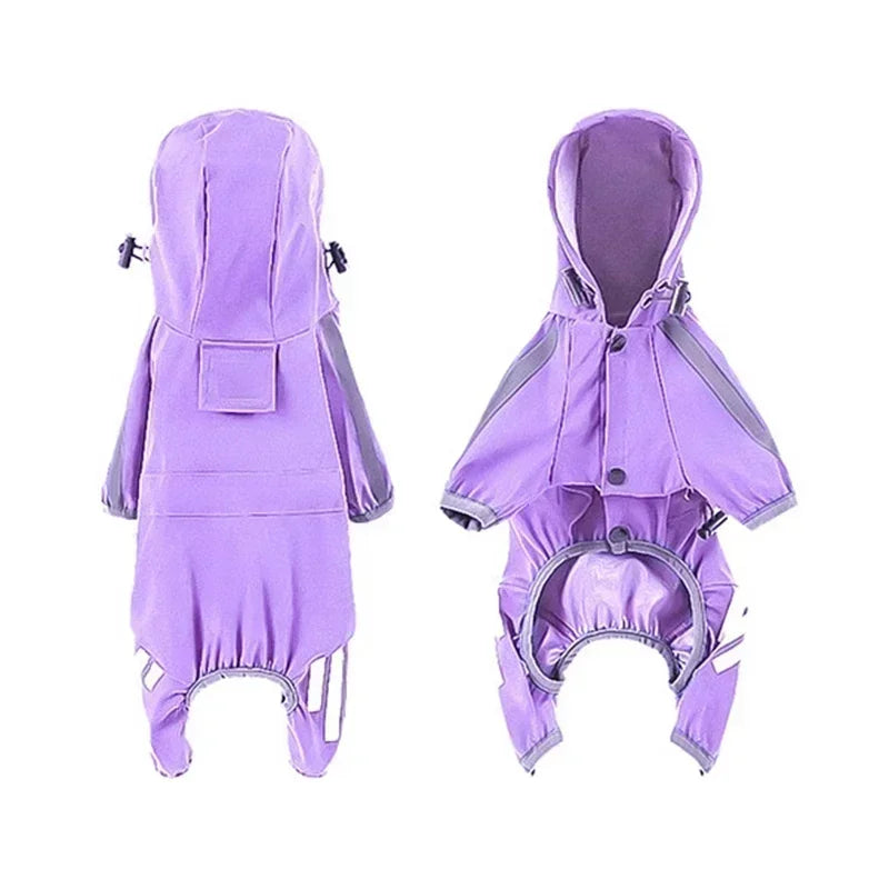 Reflective Waterproof Pet Raincoat NZ | Small & Medium Dog Jumpsuit for Chihuahua & Maltese – PawNest