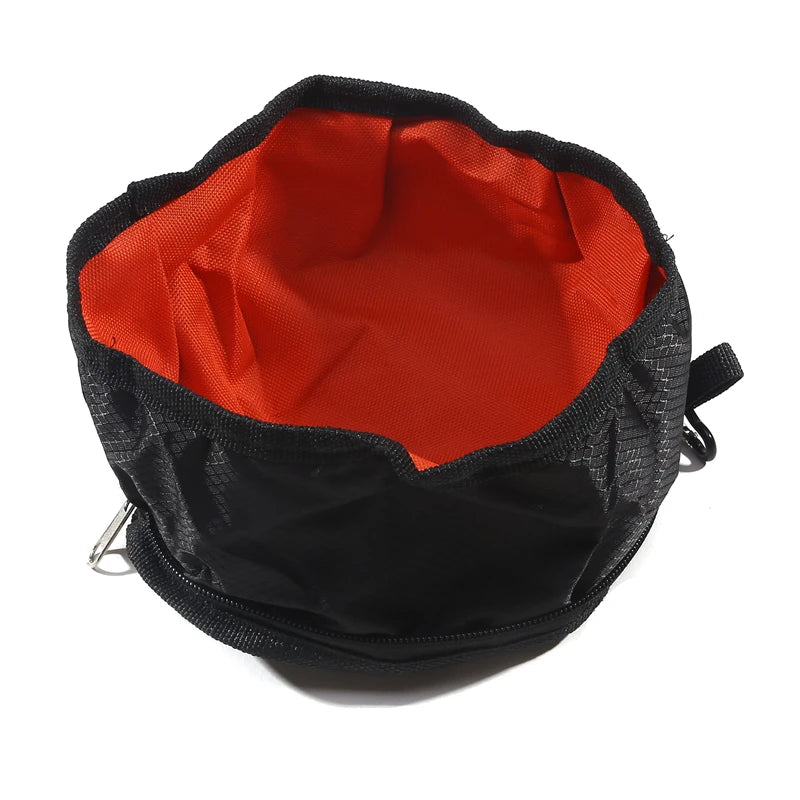 Portable Collapsible Pet Water & Food Feeder Bowl – Outdoor Use