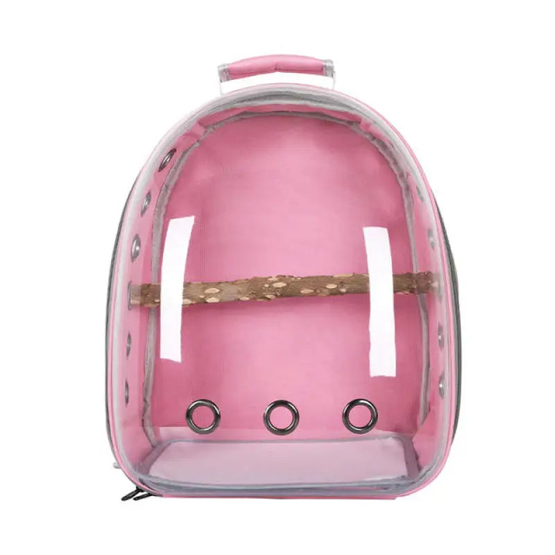 Portable Bird Carrier Bag NZ | Transparent Parrot & Small Pet Backpack for Parakeet, Cockatiel, Bunny Travel – Lightweight & Durable