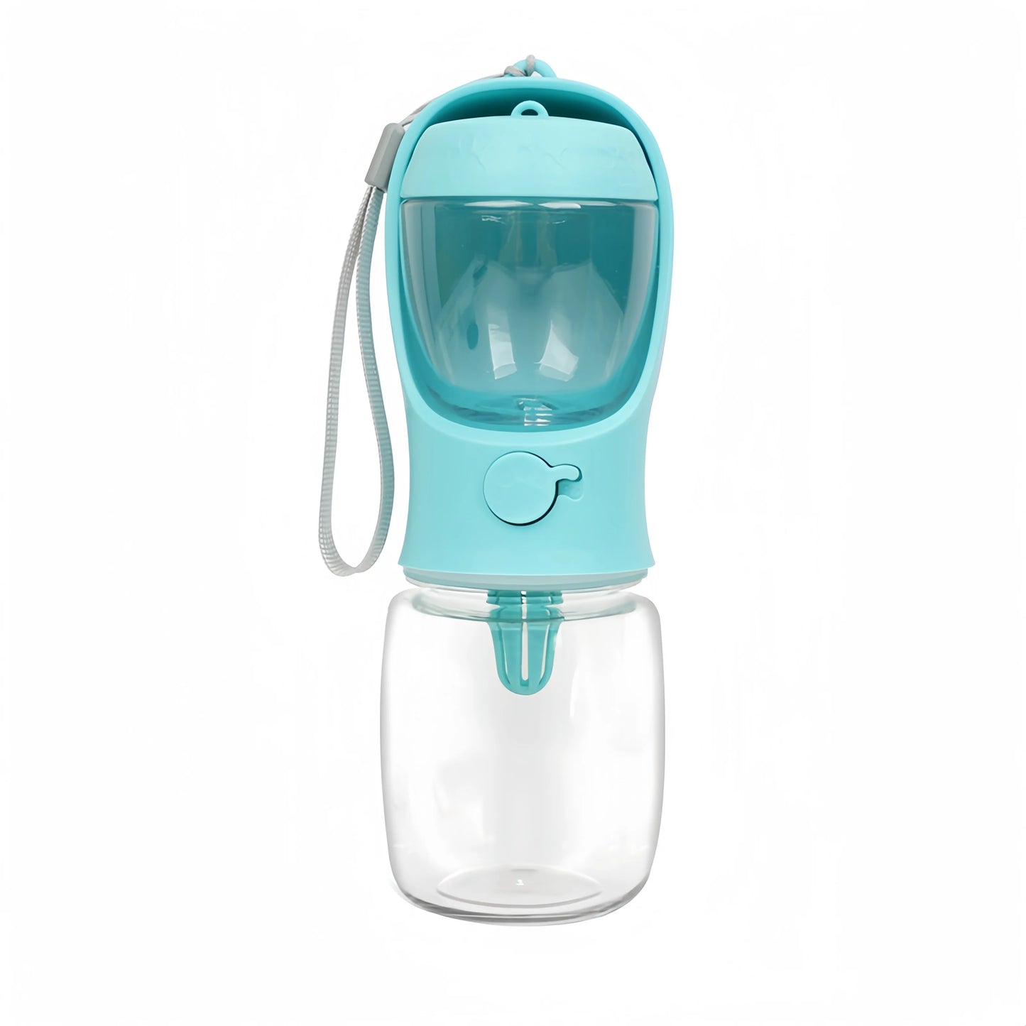 Portable Dog Water Bottle with Food Storage – Travel Feeder Bowl