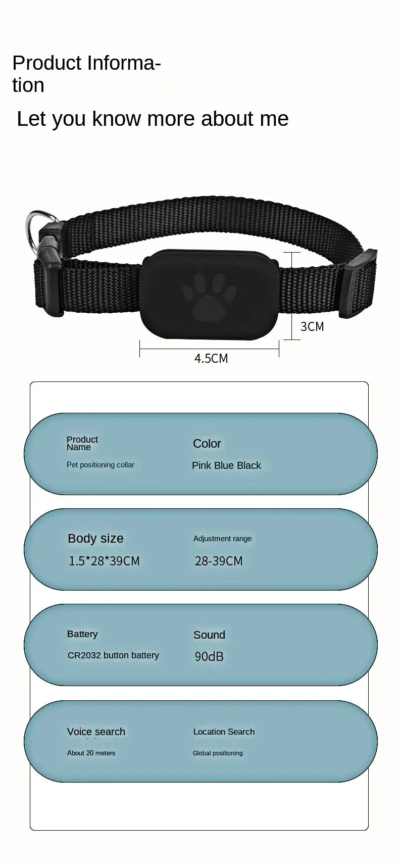 Mini Bluetooth GPS Pet Tracker NZ | Anti-Lost Collar with Movement Alerts & Global Locator for Cats & Puppies – PawNest