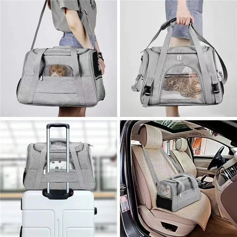Airline-Approved Pet Carrier Bag NZ | Breathable Travel Bag for Cats & Small Dogs – PawNest