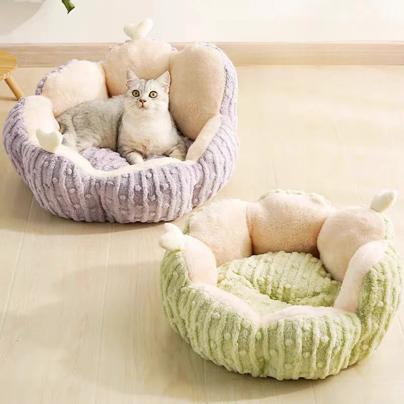 Plush Cat & Dog Beds NZ | Warm Winter Pet Houses & Mats – PawNest