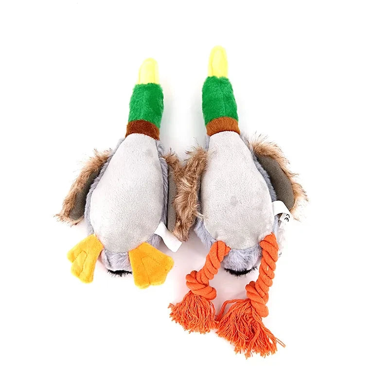 Dog Chew Toy Plush Duck NZ | Squeaky Sound Toy for Teeth Cleaning & Interactive Play – PawNest