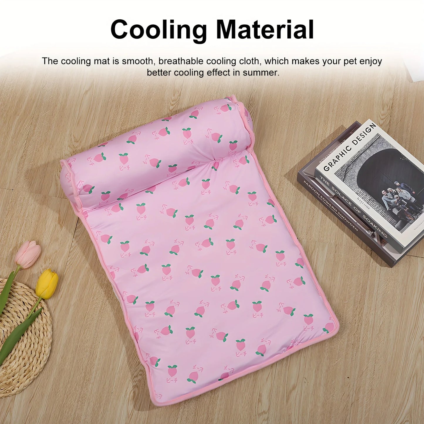 Cooling Pet Mat with Pillow NZ | Non-Slip Dog & Cat Bed for Indoor & Outdoor Use – PawNest