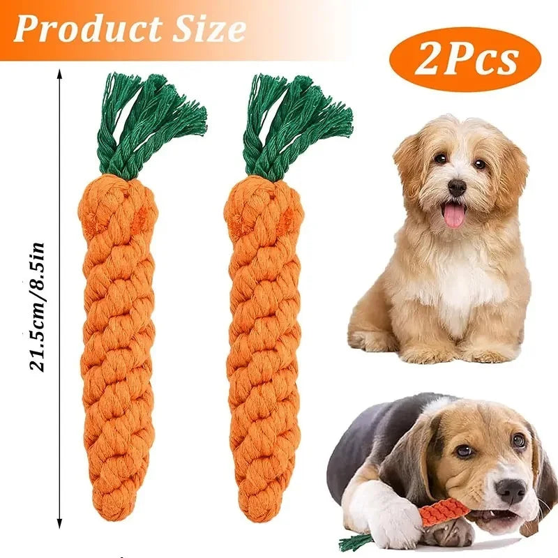 Cartoon Animal Dog Chew Toys NZ | Durable Braided Bite-Resistant Puppy Molar Cleaner – PawNestotton Rope Toy