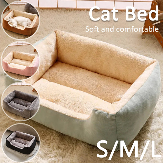 Cat & Dog Bed NZ | Cozy Pet Cushion Basket House for Small Pets – PawNest