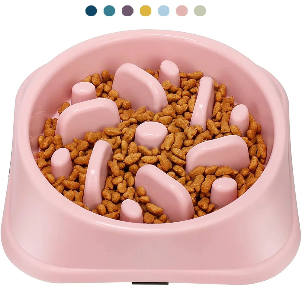 Non-Slip Slow Feeder Dog Bowl NZ | Puzzle Anti-Gulping Food Dish for Medium Dogs – PawNestedium Small Dogs Puppy