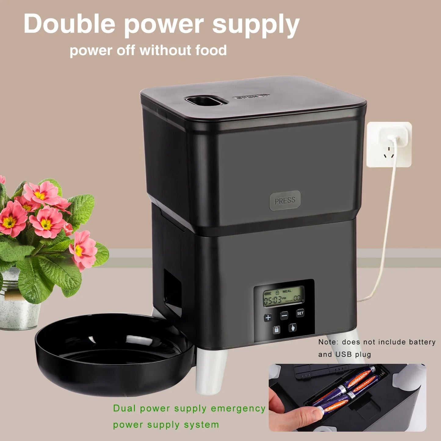 2L Smart Automatic Pet Feeder NZ | Timed Food Dispenser for Cats & Dogs – PawNest