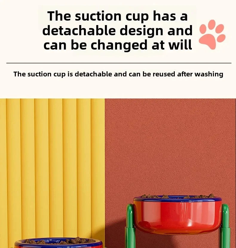 Adjustable Double Slow Feed Bowls NZ | Foldable Pet Feeder with 3 Heights for Different Sized Pets – PawNest