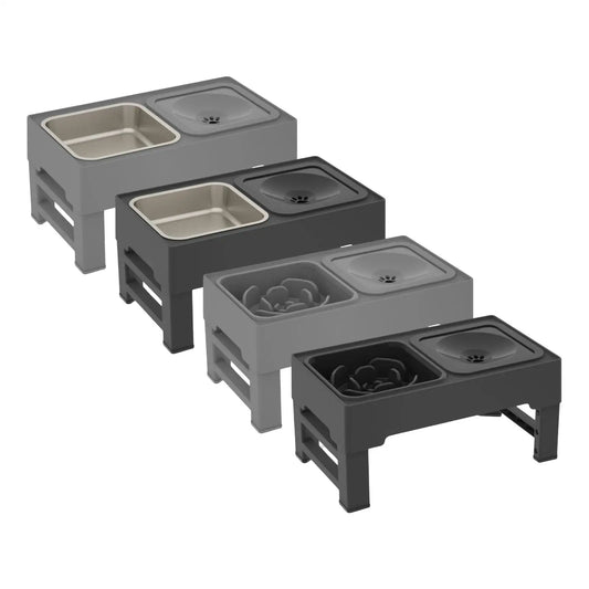 Adjustable Dog & Cat Feeding Bowl with Stand NZ | Elevated Water & Food Bowl for Small Pets – PawNest