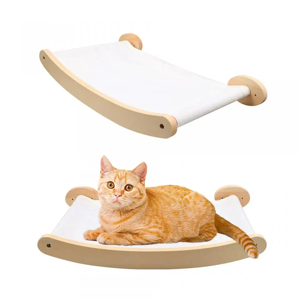 Cat Climbing Shelf Furniture NZ | Wall-Mounted Wooden Cat Shelves & Scratching Perches – PawNest