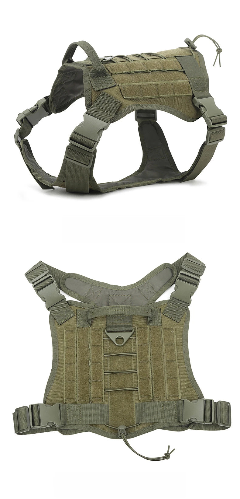 Tactical Dog Harness NZ | Military-Style Adjustable Training Vest for Small to Large Dogs – PawNest