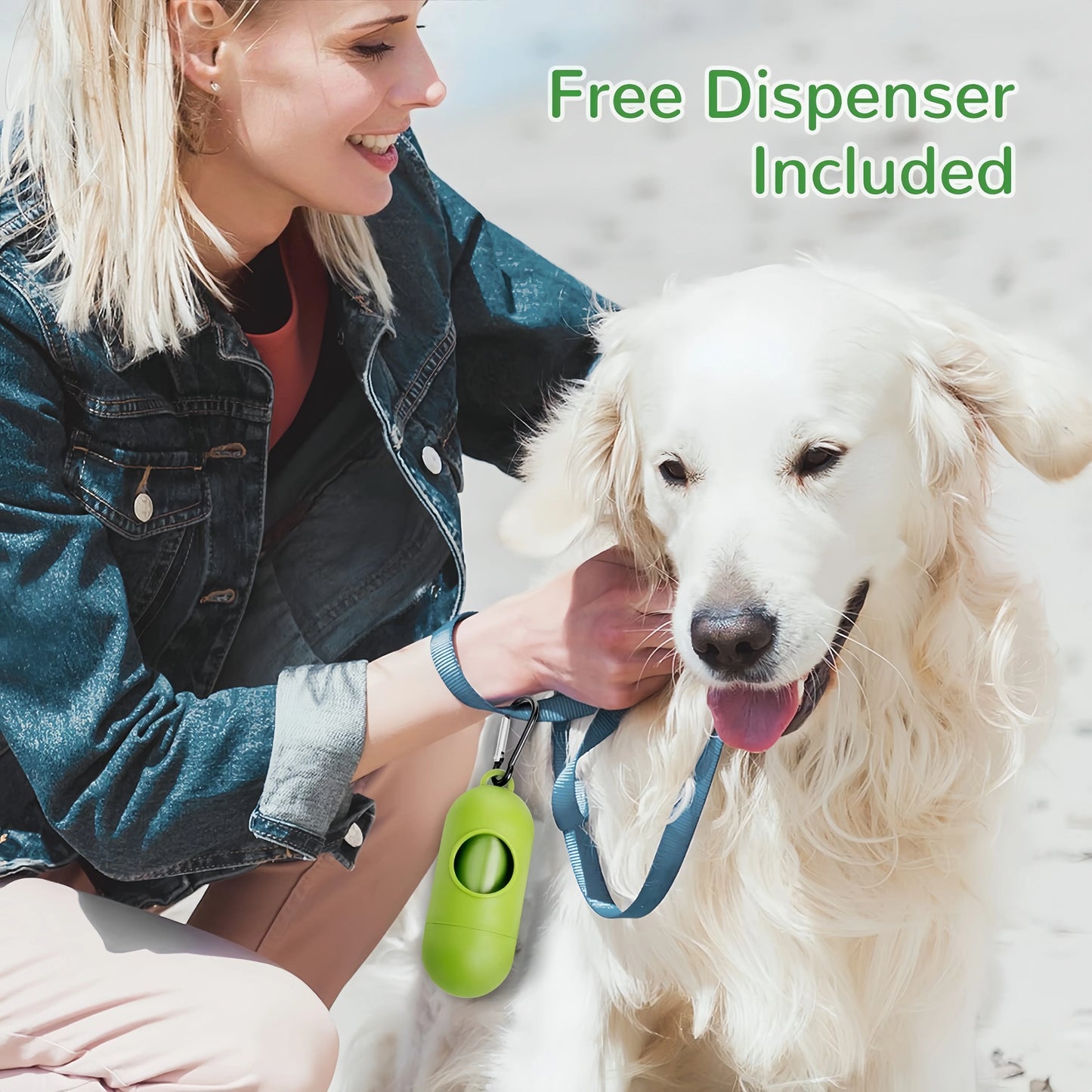 Biodegradable Dog Poop Bags with Dispenser – Zero Waste