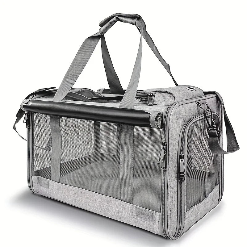 Soft-Sided Pet Carrier NZ | Large & Medium Cat and Puppy Carrier – Comfortable, Portable Dog & Cat Travel Bag – PawNest