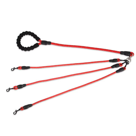 Dual Dog Leash with Harness & Collar NZ | One-to-Two Wear-Resistant Puppy Traction Set – PawNest
