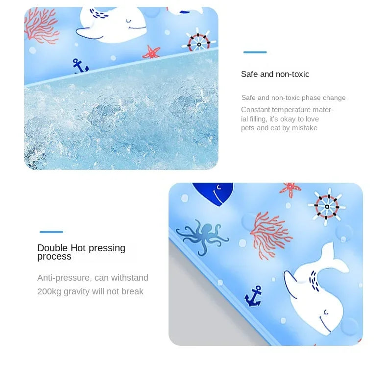 Cooling Pad Ice Mat for Pets NZ | Summer Dog & Cat Cool Mat with Dry Ice Crystal Powder – PawNest