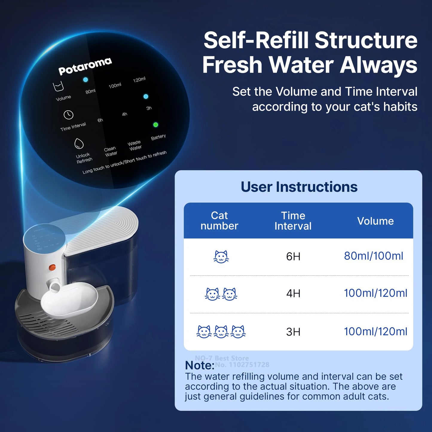 Wireless Rechargeable Cat Water Fountain NZ | Filter-Free Automatic Pet Drinker – PawNest