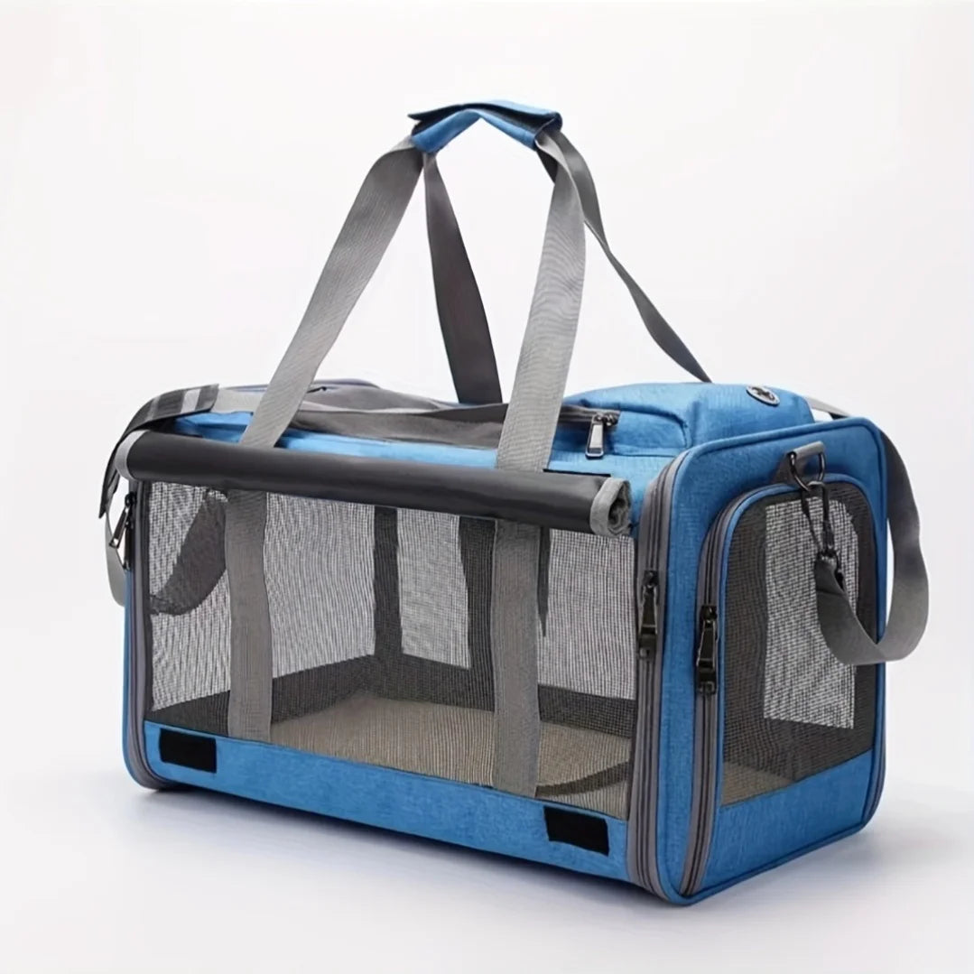Soft-Sided Pet Carrier NZ | Large & Medium Cat and Puppy Carrier – Comfortable, Portable Dog & Cat Travel Bag – PawNest