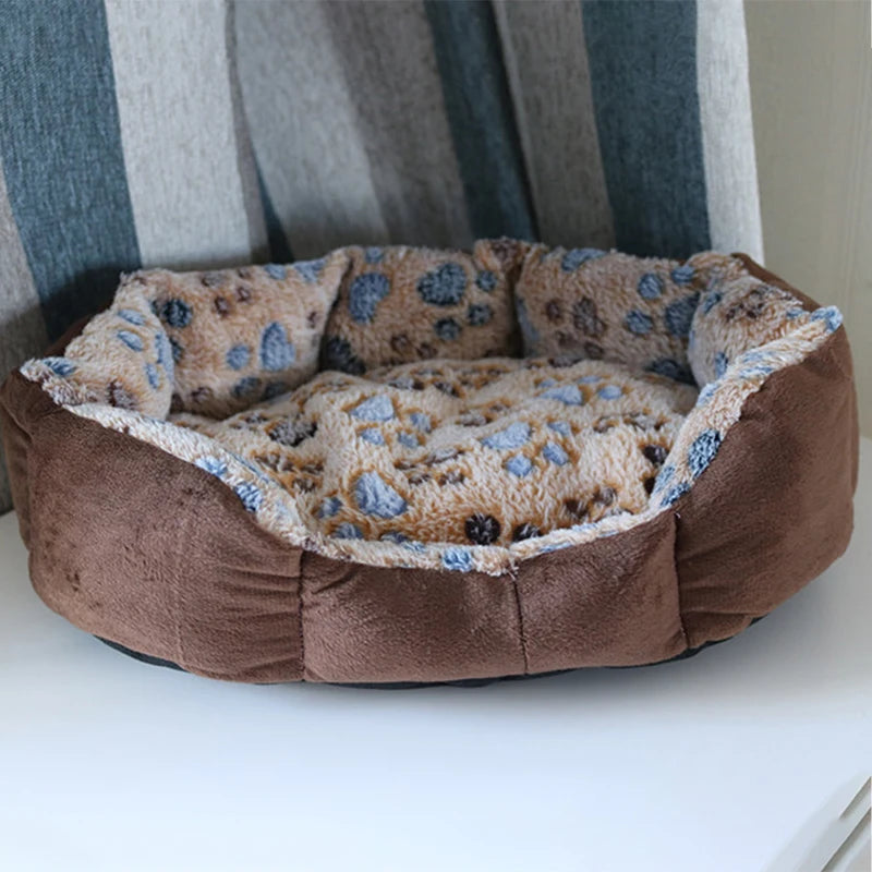 Soft Plush Dog Bed Mat NZ | Warm Sofa Kennel Basket for Small Dogs & Cats – PawNest
