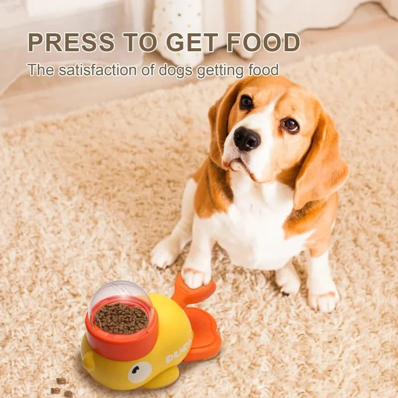 Dog Puzzle Feeder NZ | Interactive Cartoon Duck Treat Dispenser with Anti-Slip Base for Training – PawNest