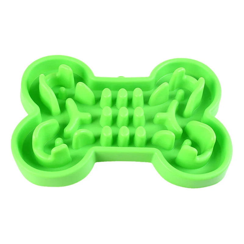 Silicone Bone-Shaped Slow Feeder Bowl NZ | Anti-Skid Leakproof Dog & Cat Feeding Bowl for Training – PawNest