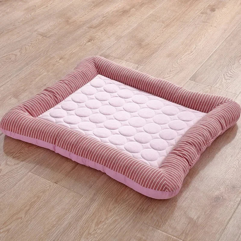 Ice Silk Cooling Pad for Dogs & Cats NZ | Summer Pet Bed Blanket – Breathable & Soft – PawNest