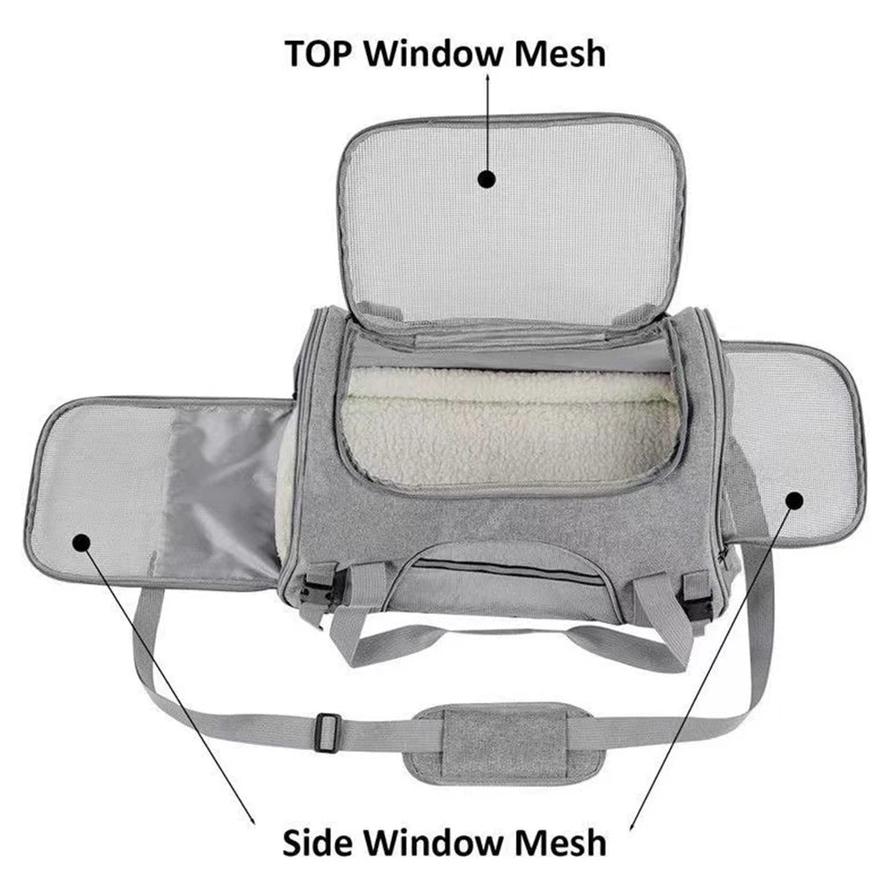Airline-Approved Pet Carrier Bag NZ | Breathable Travel Bag for Cats & Small Dogs – PawNest