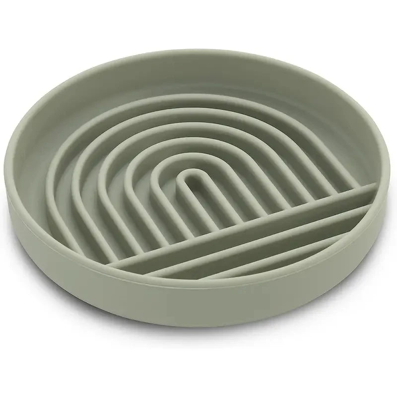 Round Silicone Slow Feeder Bowl NZ | Anti-Choking Non-Slip Suction Cup Dog & Cat Food & Water Bowl – PawNestDish Bowl