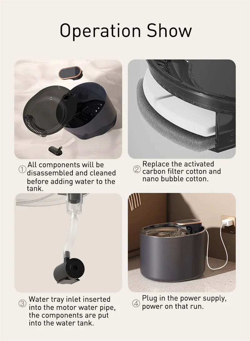 3L Automatic Pet Drinking Fountain NZ | USB Electric Mute Water Feeder for Cats & Dogs – PawNest