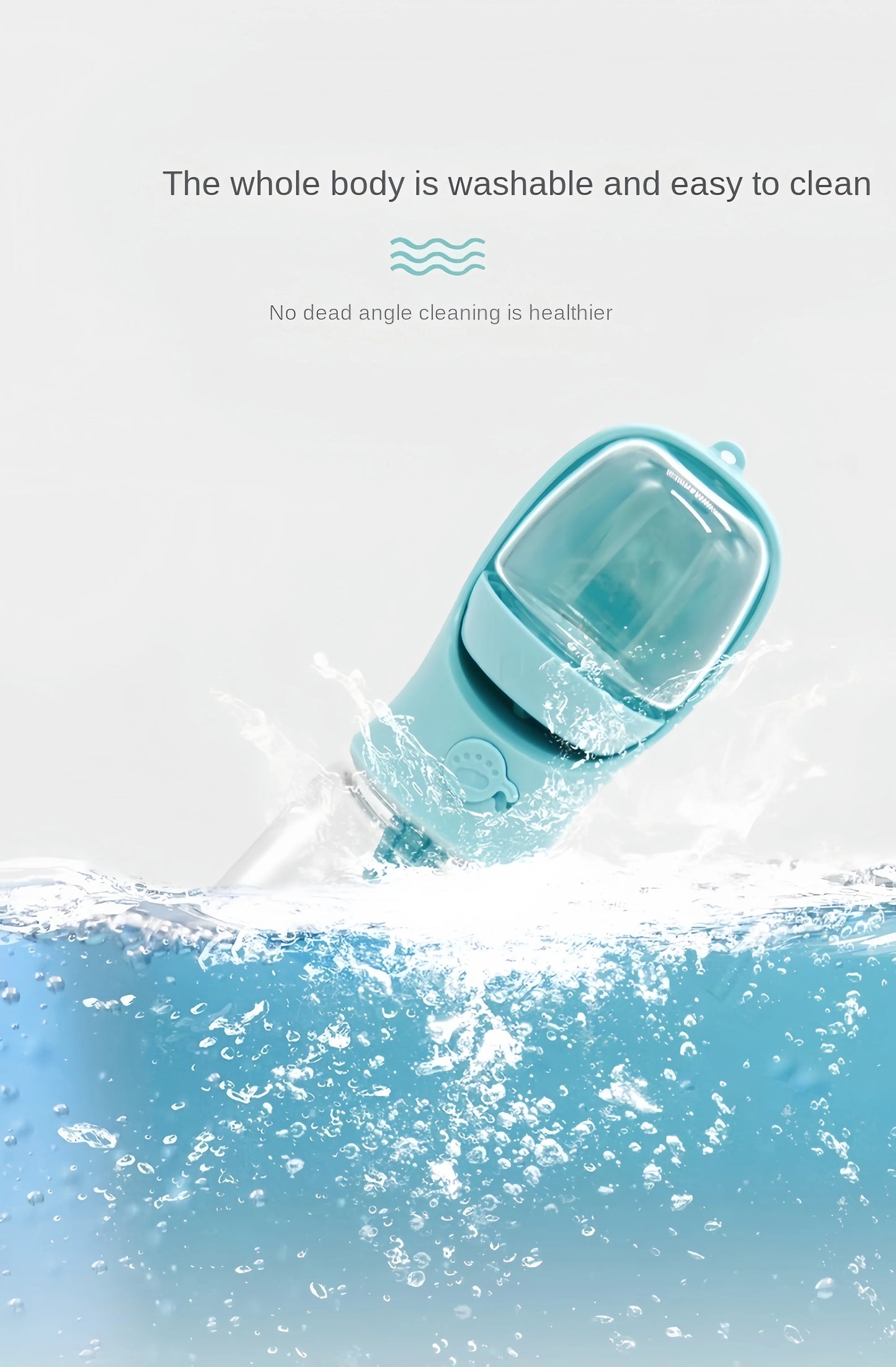 Portable Dog Water Bottle with Food Storage – Travel Feeder Bowl