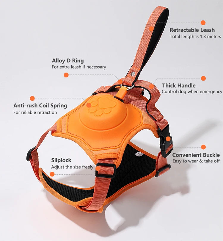 Breathable Explosion-Proof Dog Harness NZ | Adjustable Vest for Medium & Large Dogs Outdoor Training – PawNest