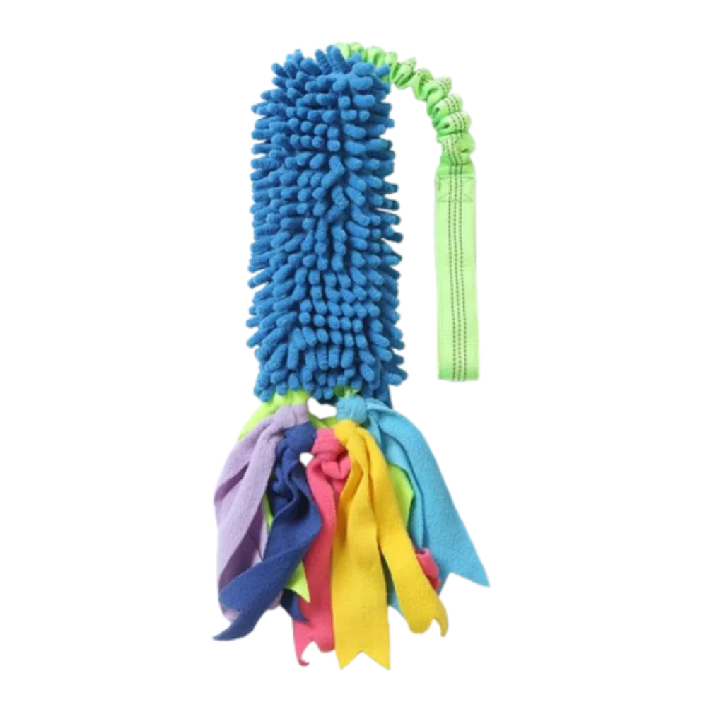 Colorful Plush Squeaky Dog Chew Toy NZ | Interactive Teething & Rope Toy for Boredom Relief – PawNest