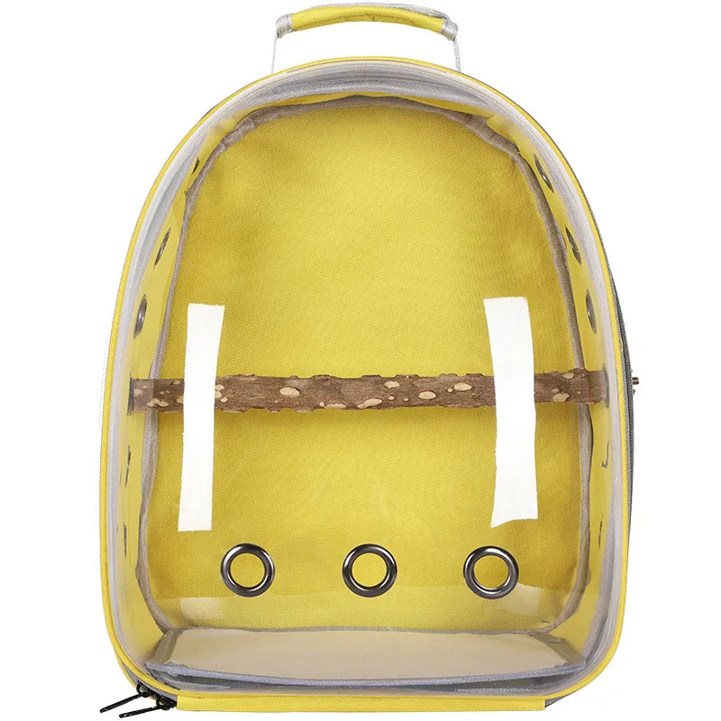 Portable Bird Carrier Bag NZ | Transparent Parrot & Small Pet Backpack for Parakeet, Cockatiel, Bunny Travel – Lightweight & Durable