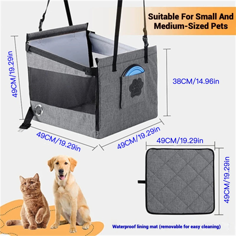 Car Pet Seat Carrier NZ | Safe, Waterproof Travel Basket for Puppies & Dogs – PawNest