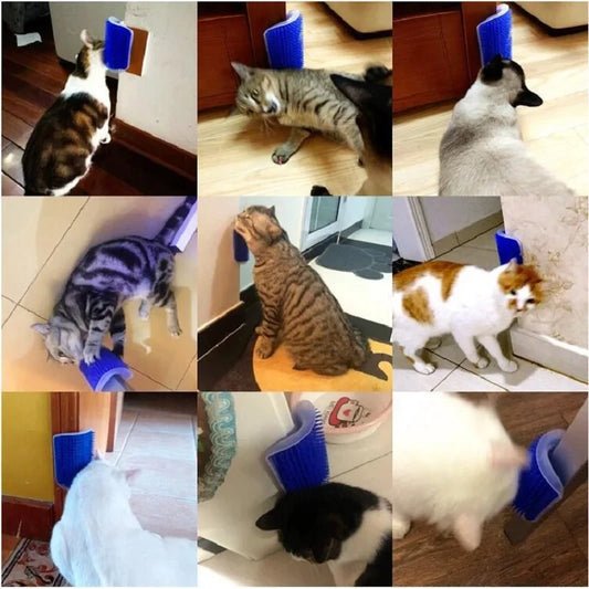 Cat Scratcher Massager & Grooming Brush NZ | Hair Removal Comb for Cats & Dogs – PawNest