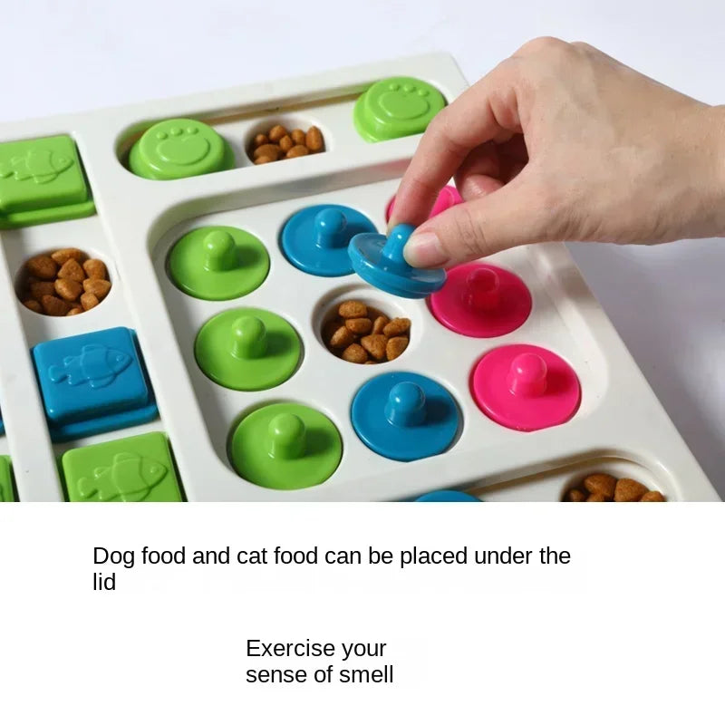 Interactive Dog Puzzle Slow Feeder NZ | IQ Boosting Food Dispenser & Non-Slip Bowl for Dogs & Cats – PawNest