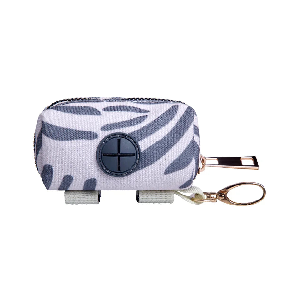 Adjustable Pet Dog Poop Bag Holder with Leash Attachment – Mini Travel Waste Bag Dispenser & Cleaning Tool