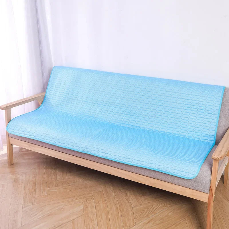 Ice Silk Cooling Pet Pad NZ | Summer Dog & Cat Sleeping Mat – Breathable Latex Sofa Pad – PawNest