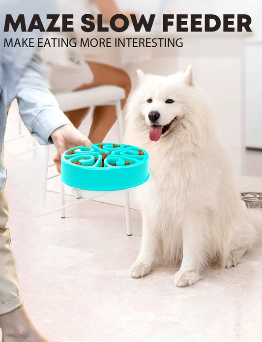 Eco-Friendly Slow Feeder Dog Bowl NZ | Non-Slip, Anti-Gulping Fun Feeding Bowl for All Dog Sizes – PawNest