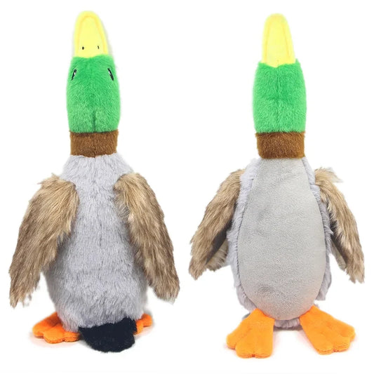 Dog Chew Toy Plush Duck NZ | Squeaky Sound Toy for Teeth Cleaning & Interactive Play – PawNest